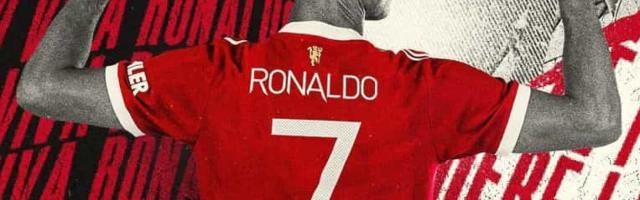 C罗穿曼联7号球衣 要谢英超卡瓦尼丹尼尔·詹姆斯