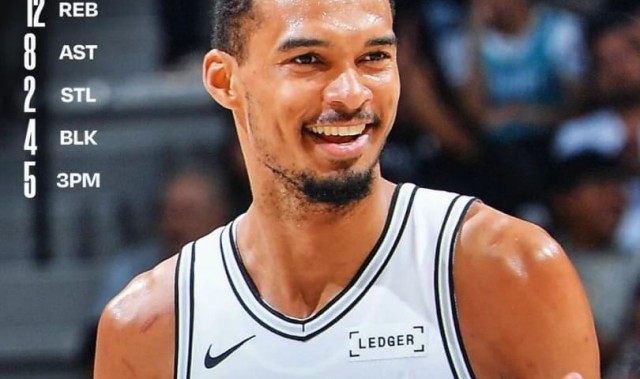 亚博体育-32+12+8！文班嘴瓢了！马刺要雪藏了